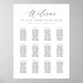 12表ウェルカムシーティングチャート ポスター (正面)