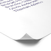 12表カラフルフローラ結婚座席表 ポスター (角)