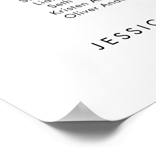 12表モダン人お気に入りの席表 ポスター (角)