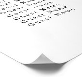 12表素朴人お気に入りの席表 ポスター (角)