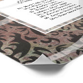 12表80～120ゲスト結婚の座席表 ポスター (角)