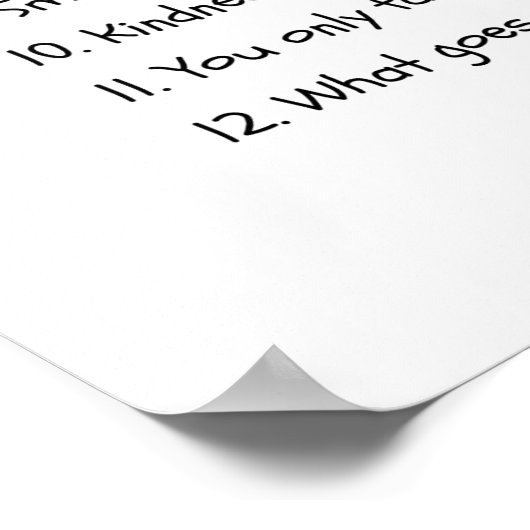 12覚えておくべきこと – ポスタやる気を起こさせるー ポスター (角)