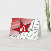 12誕生日おめでとうバレーボールスター！ カード (正面)