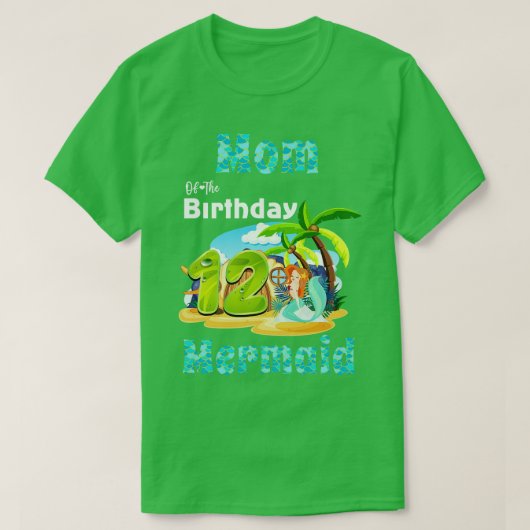 12誕生日のかわいいママ Tシャツ (デザイン正面)