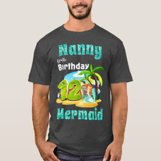 12誕生日のかわいい人魚ナニー Tシャツ