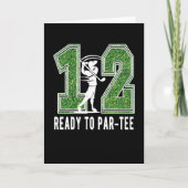 12誕生日ギフトゴルフプレーヤー12歳の少年 カード (正面)