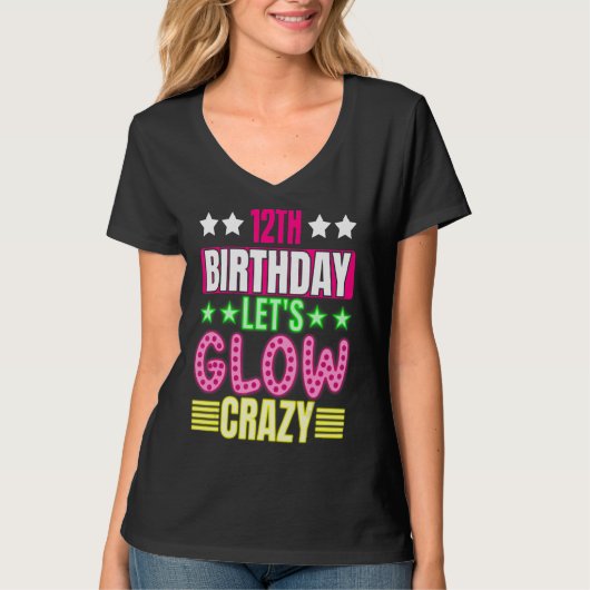 12誕生日グローズ11年熱狂する間カラフル(金) Tシャツ (正面)
