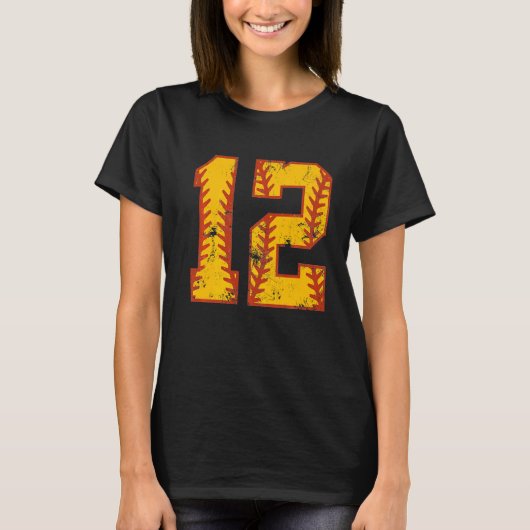 12誕生日ソフトボールBdy 12歳女 Tシャツ (正面)