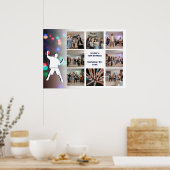 12誕生日ダンスパーティーフォトコラージュテンプレート ポスター (キッチン)