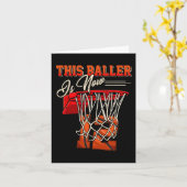 12誕生日バスケットボールバスケットボール12歳の子供 カード (黄色い花)