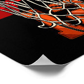 12誕生日バスケットボールバスケットボール12歳の子供 ポスター (角)