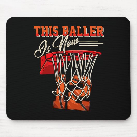 12誕生日バスケットボールバスケットボール12歳の子供 マウスパッド (正面)