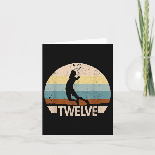 12誕生日バドミントン12年バドミントンボーイズBa カード (正面)