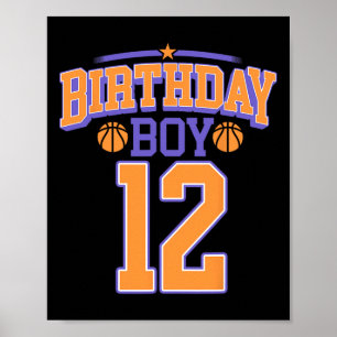 12誕生日ボーイバスケットボール恋人12歳Bd ポスター