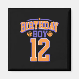 12誕生日ボーイバスケットボール恋人12歳Bd マグネット