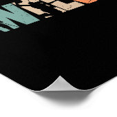 12誕生日レトロバスケットボール12歳ボーイギ ポスター (角)