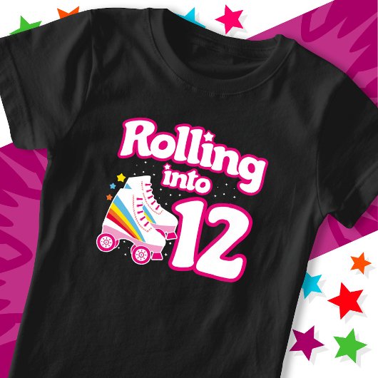 12誕生日ローラースケートで滑る12歳スケート Tシャツ