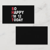 12誕生日嬉しい今日のギフト12だおもしろい エンクロージャーカード (正面/裏面)