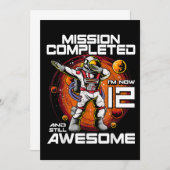 12誕生日宇宙飛行士12歳宇宙空間B セーブザデート (正面/裏面)