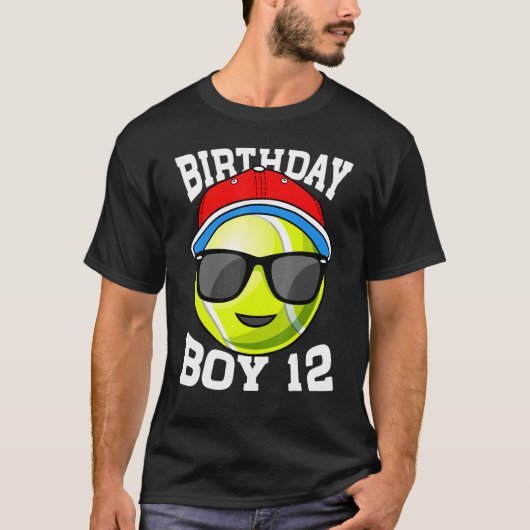 12誕生日少年12歳テニス選手の子供 Tシャツ (正面)
