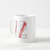 12誕生日野球・ビッグナンバー12 コーヒーマグカップ (正面左)