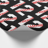 12誕生日野球・ビッグナンバー12 ラッピングペーパー (角)