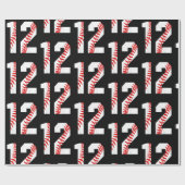 12誕生日野球・ビッグナンバー12 ラッピングペーパー (フラット)