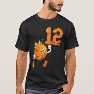 12誕生日12歳バスケットボールオーバーテーマ Tシャツ