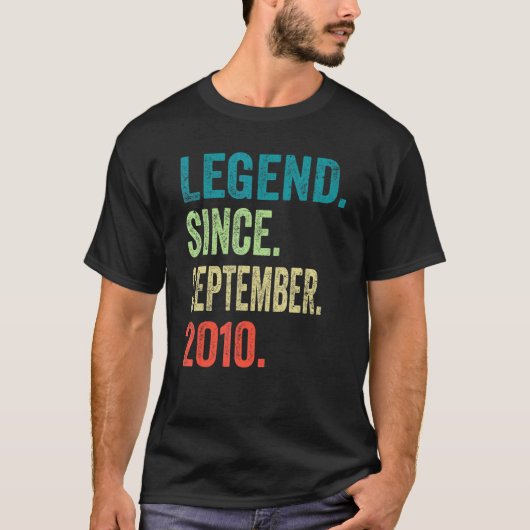 12誕生日12歳ヴィンテージレトロ9月 Tシャツ (正面)