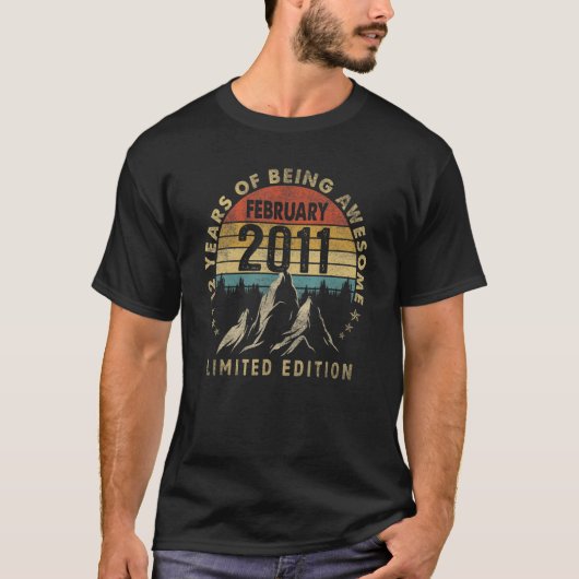 12誕生日12歳2011年2月 Tシャツ (正面)
