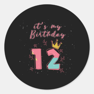 12誕生日12誕生日 ラウンドシール