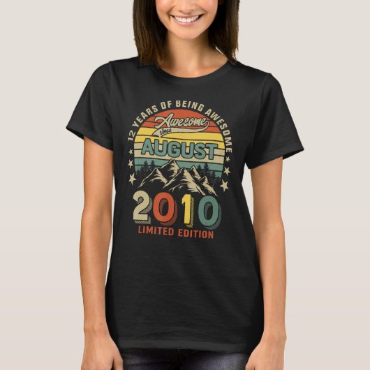 12誕生日2010年素晴らし以威厳がある来12年 Tシャツ (正面)