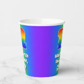 12誕生日: カラフル、おもしろいレインボーパターン# 12 紙コップ (左)