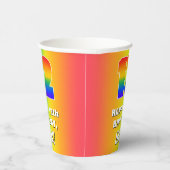 12誕生日: カラフル、おもしろいレインボーパターン# 12 紙コップ (右)