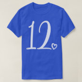 12誕生日,キッズガール, 12歳 Tシャツ (デザイン正面)