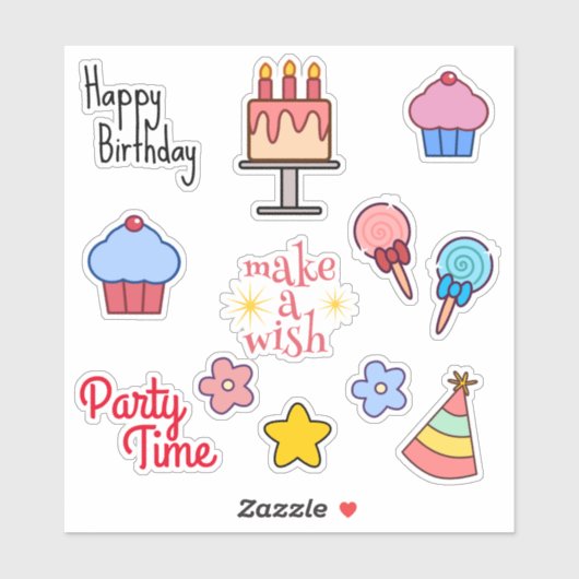 12誕生日 シール (シート)