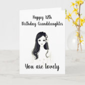 ***12誕生日***私たちの"素敵な孫娘" カード (黄色い花)