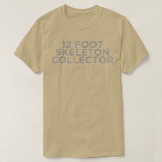 12足スケルトン面白いハロウィーン Tシャツ (デザイン正面)