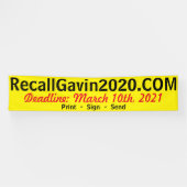 12足プリント、署名、送信 横断幕 (横)