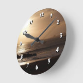 12選択する数 – 黄金の日没 – 時計 (傾斜)
