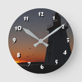 12選択する数 – Light house-Clock ラウンド壁時計