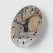 12選択肢 – イエス・トゥーム・クロック ラウンド壁時計 (傾斜)