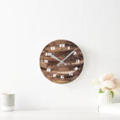 12選択肢：樹皮時計 ラウンド壁時計 (ホーム)