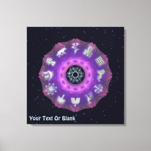 12部族のフラクタル キャンバスプリント (正面)