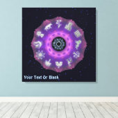 12部族のフラクタル キャンバスプリント (インサイチュ (ウッドフロア))