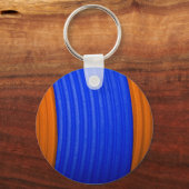 12青とオレンジのキーチェーン キーホルダー (正面)