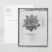 12面体、「De Divina Proportione」から ポストカード (正面/裏面)