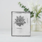 12面体、「De Divina Proportione」から ポストカード (スタンド正面)