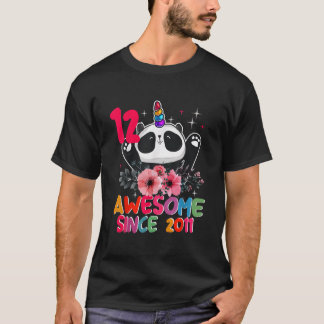 12頭のパンダコーン 12 パンダ ユニコーン Tシャツ