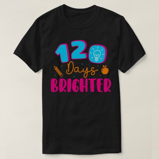 120日明るい幸せな120th学校給食 tシャツ (デザイン正面)